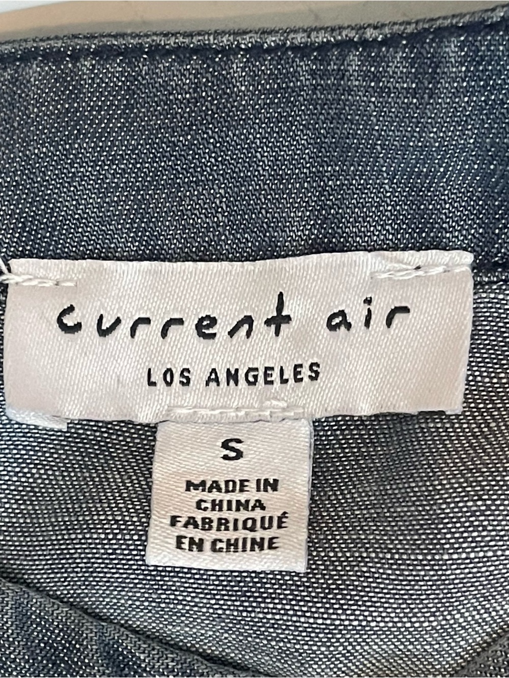 Anthropologie Current Air Blue Denim Chambray Prairie Jumpsuit NWOT Size S - Picture 8 of 11